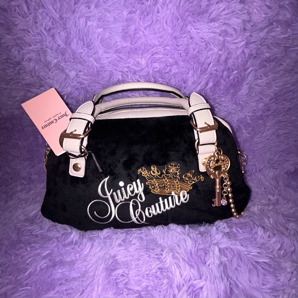 Juicy Couture Bag | Black Liquorice The Key To Juicy Dome Satchel Crossbody